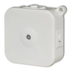 Puszka instalacyjna hermetyczna bez złączek 80x80mm biały PHS-2