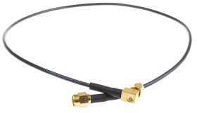 Kabel koncentryczny złącze A SMA złacze B SMA długość 500mm typ kabla RG174 Z zakończeniem