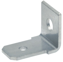 Faston plug, 6.3 x 0.8 mm, uninsulated, angled, 2115