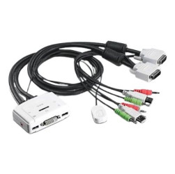 Przełącznik KVM 3.5 mm Jack TK-214I, 2-portowy USB 2 2, Trendnet DVI-D