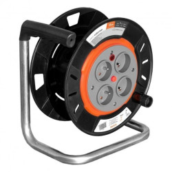 Zwijak bębnowy IP20 4x2P+Z 16A 230V, H05RR-F 3x1,5mm2, 25m,CR-3