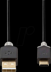 CCBW60600AT10 USB 2.0 Cable, male Typ C &gt; A male, 1 m