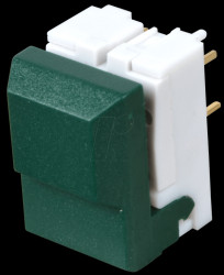 Push button, switching voltage: 24 V, green