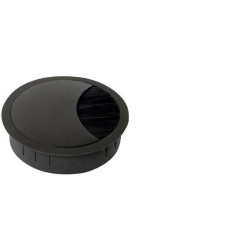 Bachmann 5073739 Cable Grommet Zinc Lockable Cover 80mm Black