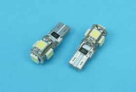 T-10 CANBUS BIAŁA 5xLED SMD 5050 1,2W