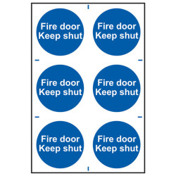 Scan 0151 Fire Door Keep Shut - PVC 200 x 300mm