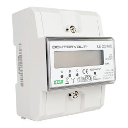 3 fazowy licznik zużycia energii 80A wskaźnik trójfazowy LE-02d MID F&F LE-02D