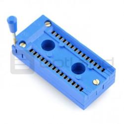 Podstawka testowa ZIF 28 pin - niebieska