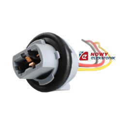 Gniazdo żarówki T20 W21/5W herm z przewodem samochodowej