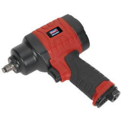 Sealey GSA6000 Composite Air Impact Wrench 3/8&quot;Sq Drive - Twin Hammer