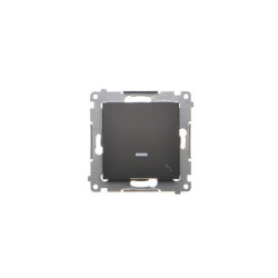 Łącznik schodowy podświetlany DW6L.01/49 czarny mat Kontakt Simon54