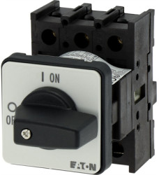 Load-break switch, rotary actuator, 3 pole, 25 A, (W x H x D) 49 x 70 x 94 mm, flush mounting, 038724