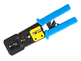 Zaciskacz złącz modularnych RJ12 i RJ45 przelotowych