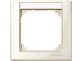 MERTEN M-SMART Ramka 1 pojedyncza z polem opisowym kremowy MTN470144 SCHNEIDER ELECTRIC