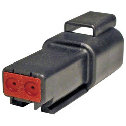 TE Connectivity DT 04-2P-CE02 Connector Housing with Contacts, Fuse Wedge