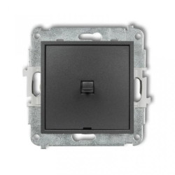 ICON Mechanizm łącznika zwiernego, jednobiegunowego (jeden klawisz bez piktogramu) w stylu amerykańskim grafitowy 11IWPUS-4.1