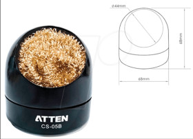 CS-05B soldering tip cleaner, dry cleaner, spiral wool