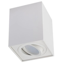 Oprawa Natynkowa HALOGENOWA Spot Tuba Ruchoma AMAT-L GU10 Kwadratowa Biała 115mm LUMILED