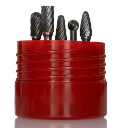 Zestaw pilników obrotowych kształt: Piłka, Ball Nosed, Stożek kulisty, Cylinder z nacięciem końcowym, Drzewo Dormer