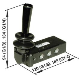 Zawór tłoczkowy ręczny i mechaniczny Super X Norgren X3067702 5/2-drożny, G1/4
