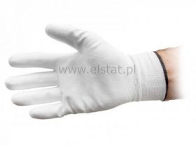 Rękawice Wampirki PU białe rozmiar 9