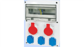 Rozdzielnica Rse-04 Okienko 12 Modułów Okablowana 2X16a 3P+N+Z 400V, 3X16a...