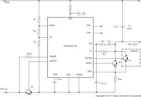 10-V to -80-V hot swap controller with dual current limit, single Oring and dual gate drive