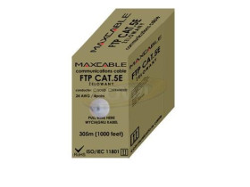 Przewód FTP Maxcable, kat 5e, 305m, zewnętrzny żelowany