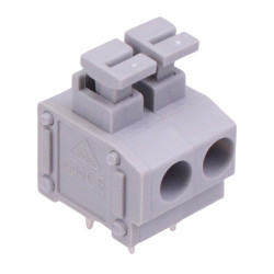 2-Way 5.00mm Push-In PCB Terminal Block 5A 300V