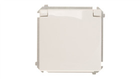 Simon Basic Gniazdo Bryzgoszczelne Pojedyncze Z/U 16A Ip44 Z Klapką Pełną...