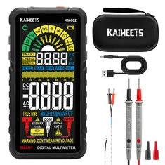 KAIWEETS KM602 Smart Multimeter Cyfrowy Inteligentny True RMS 6000 Liczników Mini Przenośne Narzędzie Testowe AC/DC