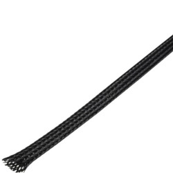 Oplot poliestrowy fi: 10mm (6-15mm) odporny na temperaturę pracy do 125C czarny JDD /200m/