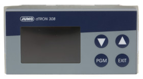 Regulator temperatury PID panelowy Jumo Uz: 110 → 240 V AC wyjście Logika, przekaźnik 4-wyjściowy 96 x 48 (1/8