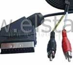 EURO- 2x RCA ( EURO -> RCA ) Audio -Audio 1,2m