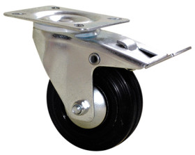 Koło samonastawne średnica kabla 100mm Płyta Guitel Hervieu 100kg wysokość całkowita 130mm