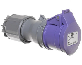 Gniazdo przenośne 16A 3P 24V fioletowe IP44 TWIST 263V