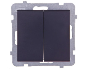 SONATA Łącznik świecznikowy czarny metalik ŁP-2R/m/33