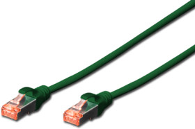 Patch cable, RJ45 plug, straight to RJ45 plug, straight, Cat 6, S/FTP, LSZH, 10 m, green, DK-1644-100/G