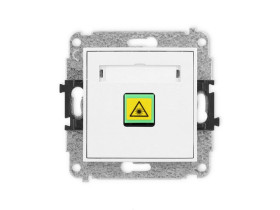 MINI Mechanizm gniazda światłowodowego/optycznego pojedynczego biały mat 25MGOP-1 KARLIK