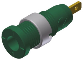 Gniazdo bananowe Żeński Wypustka typ Gniazdo bananowe Zielony 10A Hirschmann Test & Measurement rozmiar 2mm