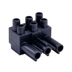 Złączka wtykowa elektryczna BCS-3/2M-N (męska podwójna 3-polowa czarna)