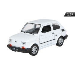 Model FIAT PRL 126p Biały 1:34 Mały Fiat, Maluch A884F126B