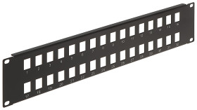 Patch panel 19" - 32-porty keystone