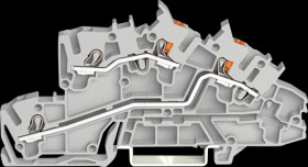 2203-7542 Multi-level installation terminal block, 2.5 mm², L/L, grey