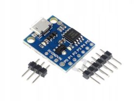Moduł z mikrokontrolerem ATtiny85 wyposażony w 6 portów I/O