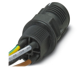 Złącze wielostykowe przemysłowe 4-pinowe, panelowe Gniazdo Phoenix Contact