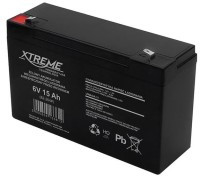 XTR15-6 Akumulator firmy żelowy XTREME 6V 15Ah wymiary: 150x50x98mm; masa: 1.9