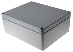 Obudowa Aluminium szerokość zew. 230 mm długość zew. 280 mm wys. zew. 110 mm Fibox IP68 Szary