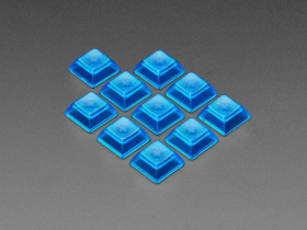 Adafruit Translucent Blue DSA Keycaps for MX Compatible Switches