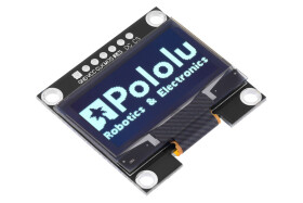Pololu Graphical OLED Display: 128x64, 1.3", White Pixels, SPI, Black PCB